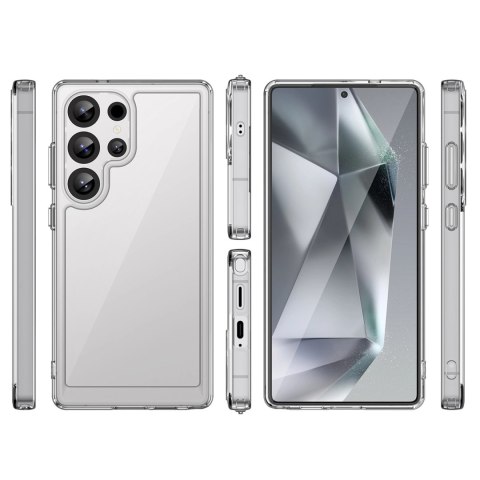 Etui silikonowe Outer Space Case z żelową ramką do Samsung Galaxy S25 Ultra - przezroczyste Etui silikonowe Outer Space Case z żelową ramką do Samsung Galaxy S25 Ultra - przezroczyste