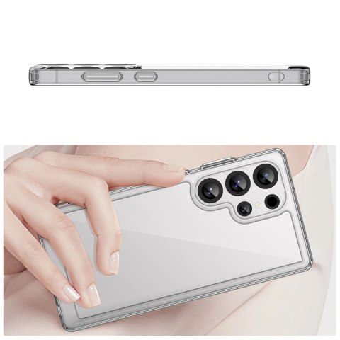 Etui silikonowe Outer Space Case z żelową ramką do Samsung Galaxy S25 Ultra - przezroczyste Etui silikonowe Outer Space Case z żelową ramką do Samsung Galaxy S25 Ultra - przezroczyste