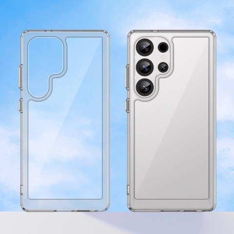Etui silikonowe Outer Space Case z żelową ramką do Samsung Galaxy S25 Ultra - przezroczyste Etui silikonowe Outer Space Case z żelową ramką do Samsung Galaxy S25 Ultra - przezroczyste