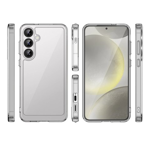 Etui silikonowe Outer Space Case z żelową ramką do Samsung Galaxy S25+ - przezroczyste Etui silikonowe Outer Space Case z żelową ramką do Samsung Galaxy S25+ - przezroczyste