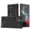 Hybrid Armor etui na Samsung Galaxy S25 Ultra pancerny hybrydowy pokrowiec - czarne Hybrid Armor etui na Samsung Galaxy S25 Ultra pancerny hybrydowy pokrowiec - czarne