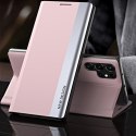 Sleep Case Pro etui do Samsung Galaxy S25 Ultra z klapką i podstawką - różowe Sleep Case Pro etui do Samsung Galaxy S25 Ultra z klapką i podstawką - różowe
