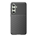 Thunder Case etui do Samsung Galaxy S24 FE silikonowy pancerny pokrowiec - czarne Thunder Case etui do Samsung Galaxy S24 FE silikonowy pancerny pokrowiec - czarne
