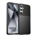 Thunder Case etui do Samsung Galaxy S24 FE silikonowy pancerny pokrowiec - czarne Thunder Case etui do Samsung Galaxy S24 FE silikonowy pancerny pokrowiec - czarne