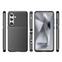 Thunder Case etui do Samsung Galaxy S24 FE silikonowy pancerny pokrowiec - czarne Thunder Case etui do Samsung Galaxy S24 FE silikonowy pancerny pokrowiec - czarne