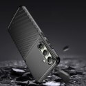 Thunder Case etui do Samsung Galaxy S24 FE silikonowy pancerny pokrowiec - czarne Thunder Case etui do Samsung Galaxy S24 FE silikonowy pancerny pokrowiec - czarne