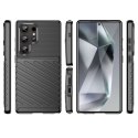 Thunder Case etui do Samsung Galaxy S25 Ultra silikonowy pancerny pokrowiec - czarne Thunder Case etui do Samsung Galaxy S25 Ultra silikonowy pancerny pokrowiec - czarne
