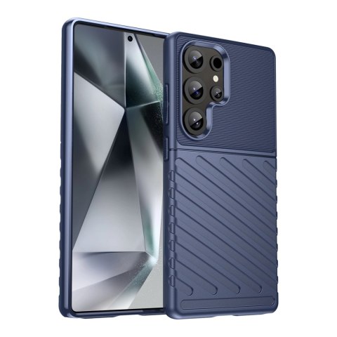 Thunder Case etui do Samsung Galaxy S25 Ultra silikonowy pancerny pokrowiec - niebieskie Thunder Case etui do Samsung Galaxy S25 Ultra silikonowy pancerny pokrowiec - niebieskie