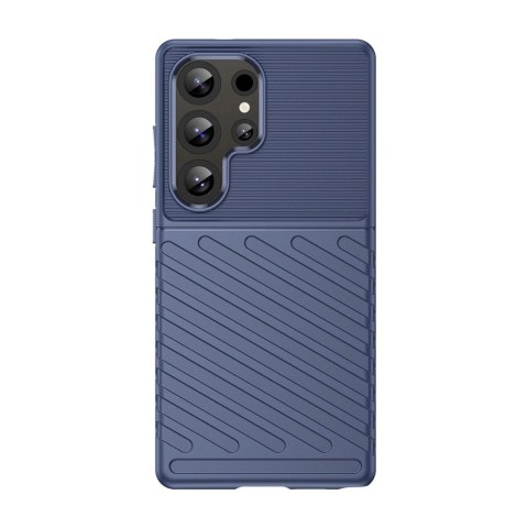 Thunder Case etui do Samsung Galaxy S25 Ultra silikonowy pancerny pokrowiec - niebieskie Thunder Case etui do Samsung Galaxy S25 Ultra silikonowy pancerny pokrowiec - niebieskie