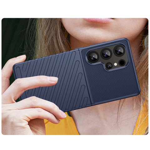 Thunder Case etui do Samsung Galaxy S25 Ultra silikonowy pancerny pokrowiec - niebieskie Thunder Case etui do Samsung Galaxy S25 Ultra silikonowy pancerny pokrowiec - niebieskie