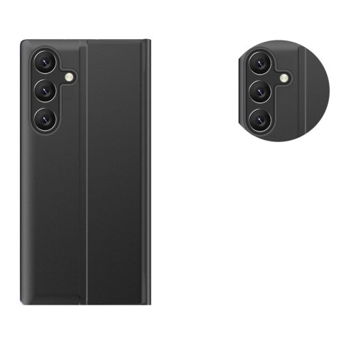 Etui New Sleep Case pokrowiec z klapką z funkcją podstawki na Samsung Galaxy A26 - czarne Etui New Sleep Case pokrowiec z klapką z funkcją podstawki na Samsung Galaxy A26 - czarne