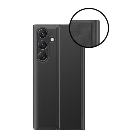 Etui New Sleep Case pokrowiec z klapką z funkcją podstawki na Samsung Galaxy A26 - czarne Etui New Sleep Case pokrowiec z klapką z funkcją podstawki na Samsung Galaxy A26 - czarne