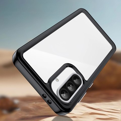 Etui Outer Space Case do Samsung Galaxy A26 pokrowiec z elastyczną ramką - czarne Etui Outer Space Case do Samsung Galaxy A26 pokrowiec z elastyczną ramką - czarne