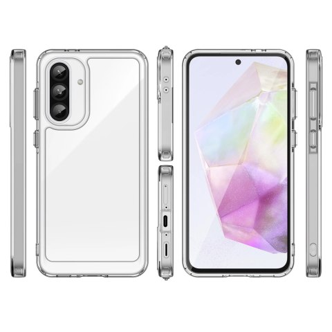 Etui Outer Space Case do Samsung Galaxy A26 pokrowiec z elastyczną ramką - przezroczyste Etui Outer Space Case do Samsung Galaxy A26 pokrowiec z elastyczną ramką - przezroczyste