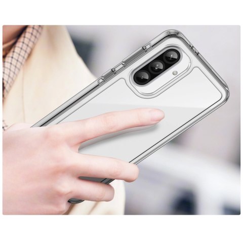 Etui Outer Space Case do Samsung Galaxy A26 pokrowiec z elastyczną ramką - przezroczyste Etui Outer Space Case do Samsung Galaxy A26 pokrowiec z elastyczną ramką - przezroczyste