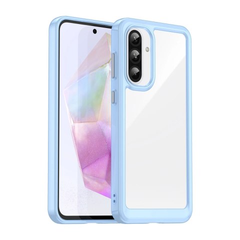 Etui Outer Space Case do Samsung Galaxy A56 pokrowiec z elastyczną ramką - niebieskie Etui Outer Space Case do Samsung Galaxy A56 pokrowiec z elastyczną ramką - niebieskie
