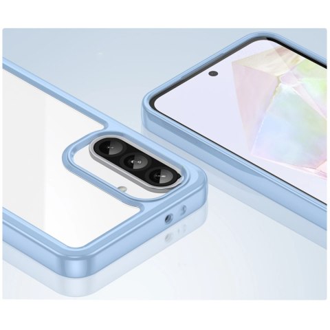 Etui Outer Space Case do Samsung Galaxy A56 pokrowiec z elastyczną ramką - niebieskie Etui Outer Space Case do Samsung Galaxy A56 pokrowiec z elastyczną ramką - niebieskie