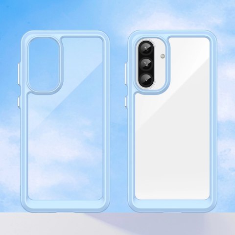 Etui Outer Space Case do Samsung Galaxy A56 pokrowiec z elastyczną ramką - niebieskie Etui Outer Space Case do Samsung Galaxy A56 pokrowiec z elastyczną ramką - niebieskie