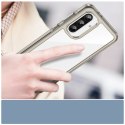 Etui Outer Space Case do Samsung Galaxy A56 pokrowiec z elastyczną ramką - półprzezroczyste, czarne