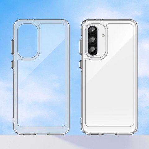 Etui Outer Space Case do Samsung Galaxy A56 pokrowiec z elastyczną ramką - przezroczyste Etui Outer Space Case do Samsung Galaxy A56 pokrowiec z elastyczną ramką - przezroczyste