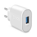 Ładowarka sieciowa SBS TETR1USB2AWFAST 10W USB-A - biała Ładowarka sieciowa SBS TETR1USB2AWFAST 10W USB-A - biała
