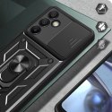 Pancerne etui Hybrid Armor Camshield z podstawką i osłoną aparatu na Samsung Galaxy A26 - czarne Pancerne etui Hybrid Armor Camshield z podstawką i osłoną aparatu na Samsung Galaxy A26 - czarne