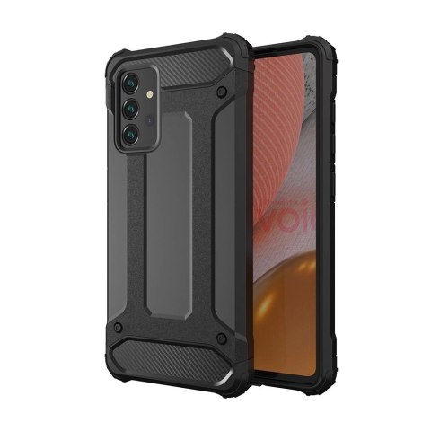 Pancerne hybrydowe etui Hybrid Armor pokrowiec na Samsung Galaxy A56 - czarne Pancerne hybrydowe etui Hybrid Armor pokrowiec na Samsung Galaxy A56 - czarne