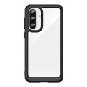Etui Outer Space Case do Samsung Galaxy A36 pokrowiec z elastyczną ramką - czarne Etui Outer Space Case do Samsung Galaxy A36 pokrowiec z elastyczną ramką - czarne