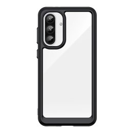 Etui Outer Space Case do Samsung Galaxy A36 pokrowiec z elastyczną ramką - czarne