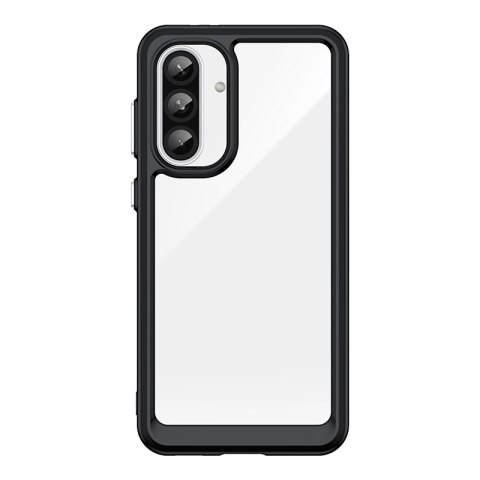 Etui Outer Space Case do Samsung Galaxy A36 pokrowiec z elastyczną ramką - czarne Etui Outer Space Case do Samsung Galaxy A36 pokrowiec z elastyczną ramką - czarne