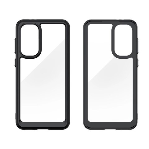 Etui Outer Space Case do Samsung Galaxy A36 pokrowiec z elastyczną ramką - czarne Etui Outer Space Case do Samsung Galaxy A36 pokrowiec z elastyczną ramką - czarne