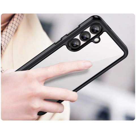 Etui Outer Space Case do Samsung Galaxy A36 pokrowiec z elastyczną ramką - czarne Etui Outer Space Case do Samsung Galaxy A36 pokrowiec z elastyczną ramką - czarne