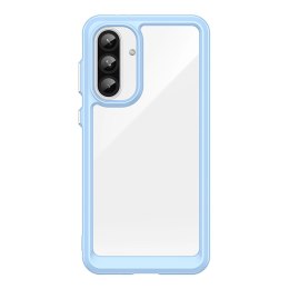 Etui Outer Space Case do Samsung Galaxy A36 pokrowiec z elastyczną ramką - niebieskie
