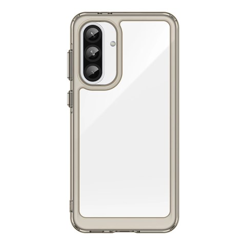 Etui Outer Space Case do Samsung Galaxy A36 pokrowiec z elastyczną ramką - półprzezroczyste, czarne Etui Outer Space Case do Samsung Galaxy A36 pokrowiec z elastyczną ramką - półprzezroczyste, czarne