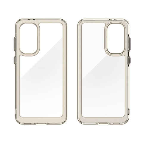 Etui Outer Space Case do Samsung Galaxy A36 pokrowiec z elastyczną ramką - półprzezroczyste, czarne Etui Outer Space Case do Samsung Galaxy A36 pokrowiec z elastyczną ramką - półprzezroczyste, czarne