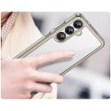 Etui Outer Space Case do Samsung Galaxy A36 pokrowiec z elastyczną ramką - półprzezroczyste, czarne