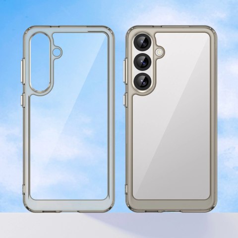 Etui Outer Space Case do Samsung Galaxy A36 pokrowiec z elastyczną ramką - półprzezroczyste, czarne Etui Outer Space Case do Samsung Galaxy A36 pokrowiec z elastyczną ramką - półprzezroczyste, czarne