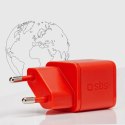 Ładowarka sieciowa SBS TETRGAN1C20R 20W GaN z Power Delivery - czerwona Ładowarka sieciowa SBS TETRGAN1C20R 20W GaN z Power Delivery - czerwona