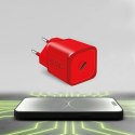 Ładowarka sieciowa SBS TETRGAN1C20R 20W GaN z Power Delivery - czerwona Ładowarka sieciowa SBS TETRGAN1C20R 20W GaN z Power Delivery - czerwona