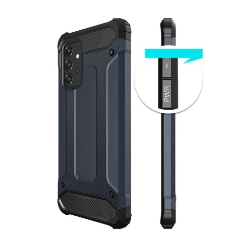 Pancerne hybrydowe etui Hybrid Armor pokrowiec na Samsung Galaxy A36 - srebrne Pancerne hybrydowe etui Hybrid Armor pokrowiec na Samsung Galaxy A36 - srebrne