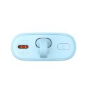 Powerbank Baseus Popsicle 5200mAh 20W z wbudowanym kablem Lightning (+ biały kabel Baseus Simple USB-C - USB-C 60W/20V/3A/30cm) 