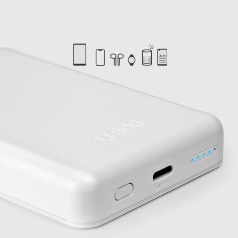 Powerbank SBS TEBB5000MAG1CW 5000 mAh USB-C, kompatybilny z MagSafe - biały Powerbank SBS TEBB5000MAG1CW 5000 mAh USB-C, kompatybilny z MagSafe - biały
