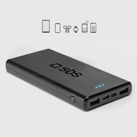 Powerbank SBS TTBB10000FASTPD20K 10000 mAh 20W z Power Delivery - czarny Powerbank SBS TTBB10000FASTPD20K 10000 mAh 20W z Power Delivery - czarny
