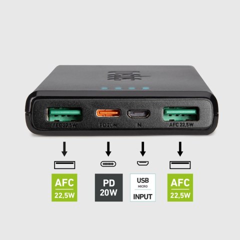 Powerbank SBS TTBB10000FASTPD20K 10000 mAh 20W z Power Delivery - czarny Powerbank SBS TTBB10000FASTPD20K 10000 mAh 20W z Power Delivery - czarny