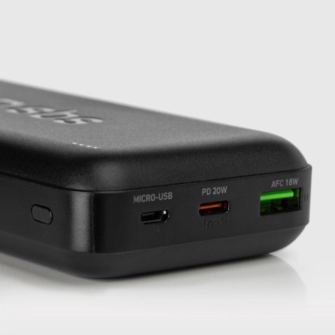 Powerbank SBS TTBB20000PD20K 20000 mAh 20W PD USB-C, USB-A, Micro-USB - czarny Powerbank SBS TTBB20000PD20K 20000 mAh 20W PD USB-C, USB-A, Micro-USB - czarny