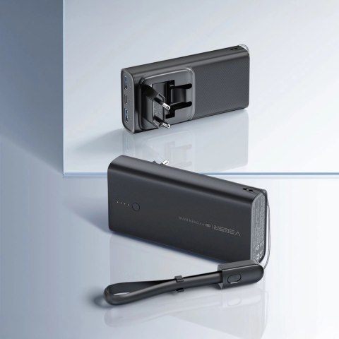 Powerbank Veger ACE100 W1146 10000mAh 20W PD QC3.0 - czarny Powerbank Veger ACE100 W1146 10000mAh 20W PD QC3.0 - czarny
