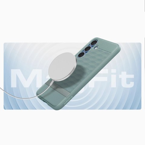 Etui Caseology Parallax Mag MagSafe Samsung Galaxy S25 - zielone Etui Caseology Parallax Mag MagSafe Samsung Galaxy S25 - zielone