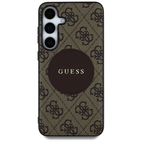 Etui Guess 4G Round Patch Classic Logo MagSafe do Samsung Galaxy S25 Plus brązowy Etui Guess 4G Round Patch Classic Logo MagSafe do Samsung Galaxy S25 Plus brązowy