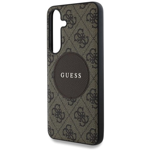 Etui Guess 4G Round Patch Classic Logo MagSafe do Samsung Galaxy S25 Plus brązowy Etui Guess 4G Round Patch Classic Logo MagSafe do Samsung Galaxy S25 Plus brązowy