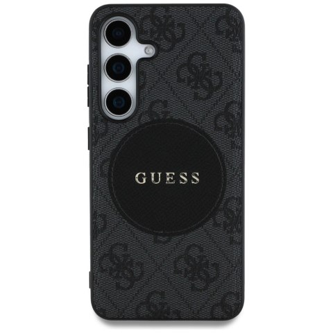 Etui Guess 4G Round Patch Classic Logo MagSafe do Samsung Galaxy S25 czarny Etui Guess 4G Round Patch Classic Logo MagSafe do Samsung Galaxy S25 czarny